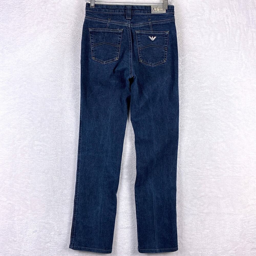 Armani Jeans Women 27 (26) Blue Slim Preppy Classic Luxury Y2K Stretch Baddie